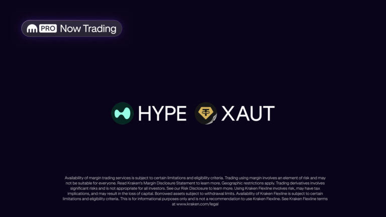 Kraken adds HYPE and XAUT as collateral currencies
