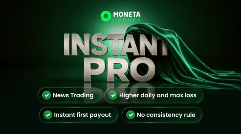 Moneta Funded launches Instant Funding Pro: Funded from day one, 88% split, max freedom.