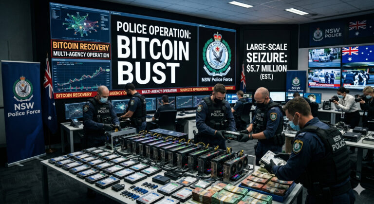 NSW Police Pull Off One of Australia’s Largest Bitcoin Busts in History 