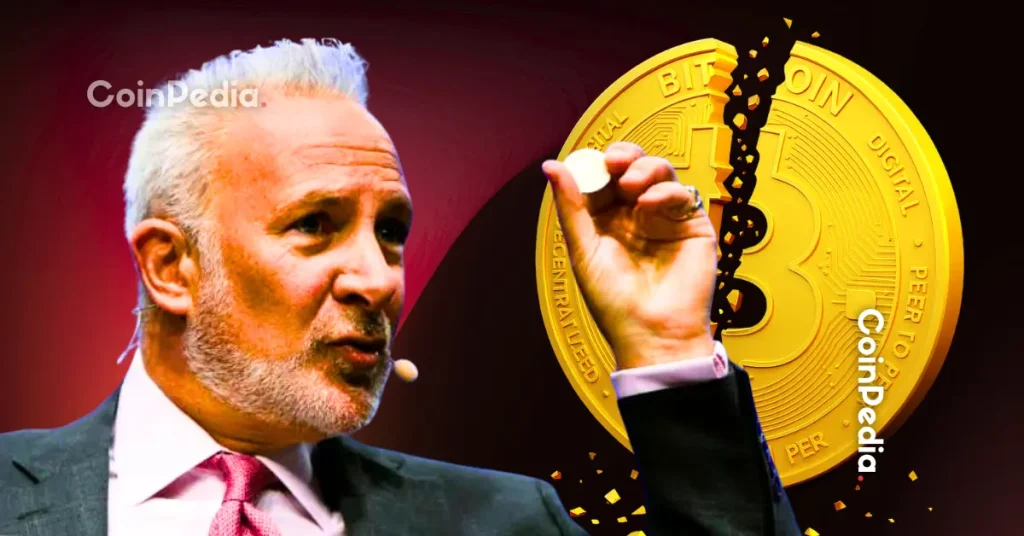 Peter Schiff Bitcoin crash warning