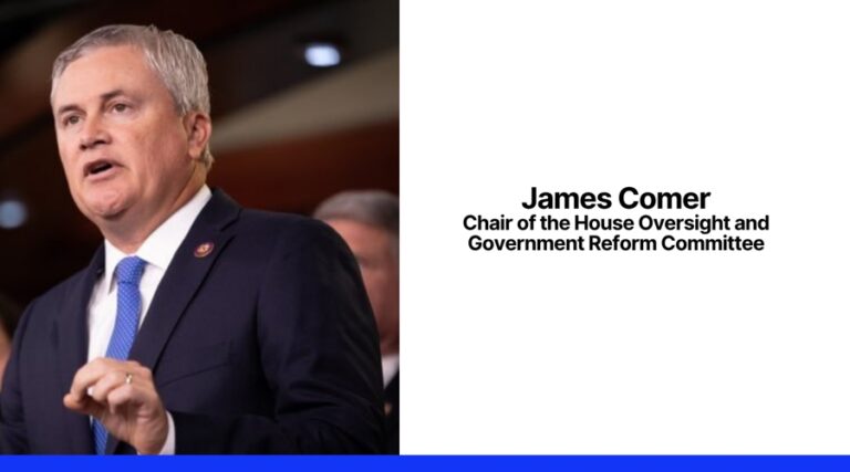 James Comer Chair of the House Oversight and Government Reform Committee. Source: X