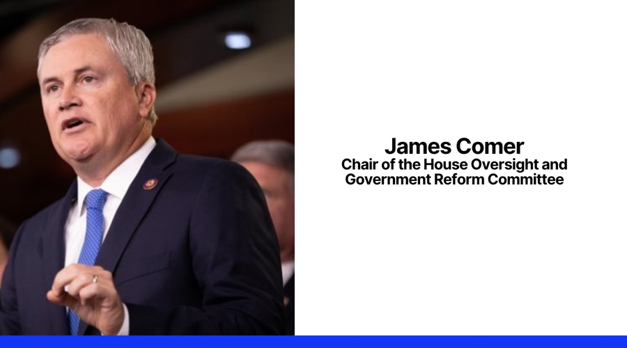 James Comer Chair of the House Oversight and Government Reform Committee. Source: X