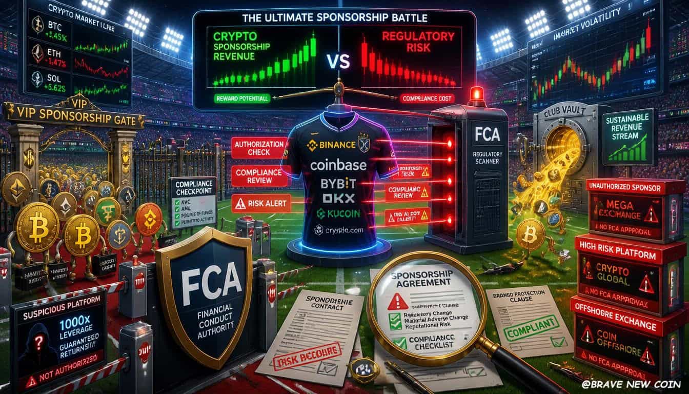 Premier League Clubs Face UK FCA Scrutiny Over Crypto Partnerships Ahead of FIFA World Cup 2026