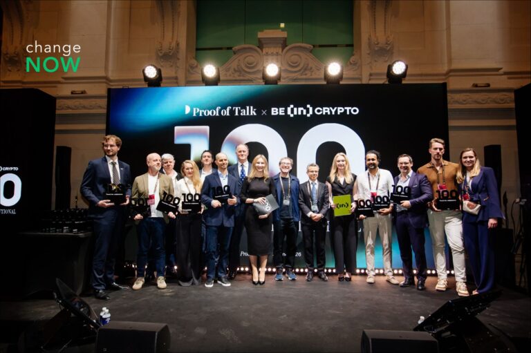 ChangeNOW Wins Best Digital Assets Fintech at the BeInCrypto Institutional 100 Awards 2026 - The Daily Hodl