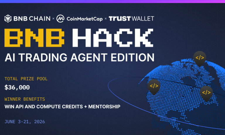 BNB Chain, CoinMarketCap, and Trust Wallet Launch $36,000 BNB HACK: AI Trading Agent Edition - Brave New Coin