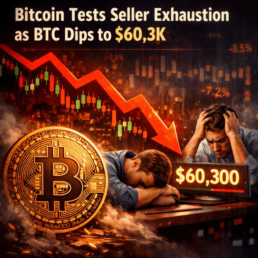 Bitcoin Tests Seller Exhaustion As Btc Dips To $60.3k