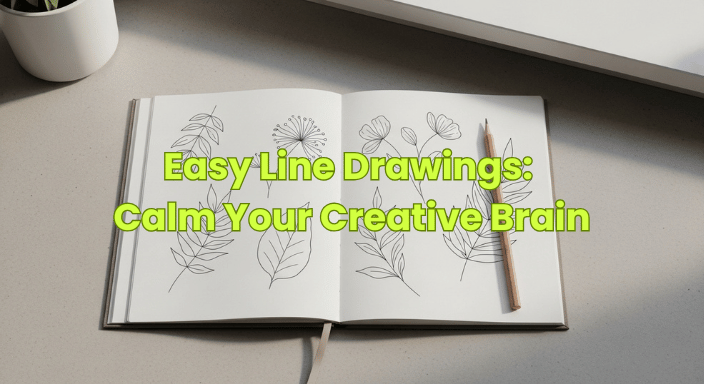 Easy Line Drawings: Calm Your Creative Brain
