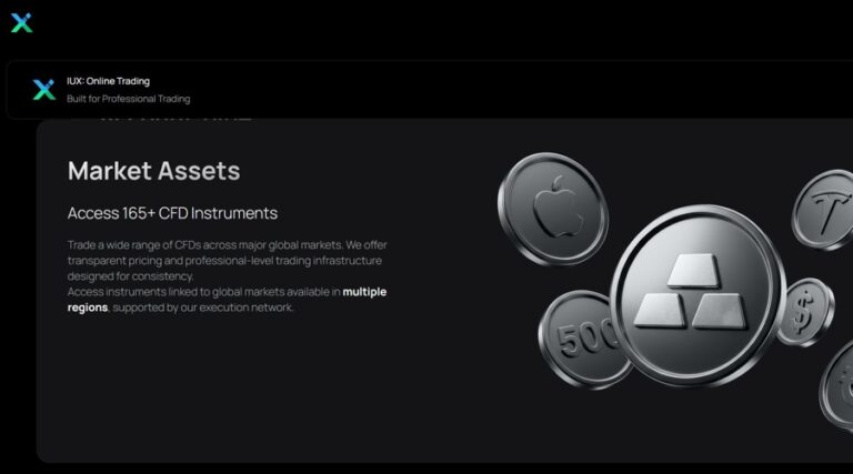 Screenshot from the IUX website