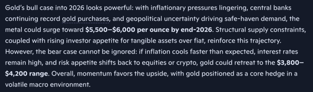 Nobody Believes This Microsoft Copilot AI Gold Price Prediction