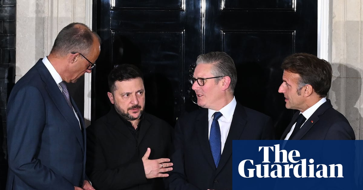 Zelenskyy discusses ‘urgent need to scale up’ air defences with key allies in London